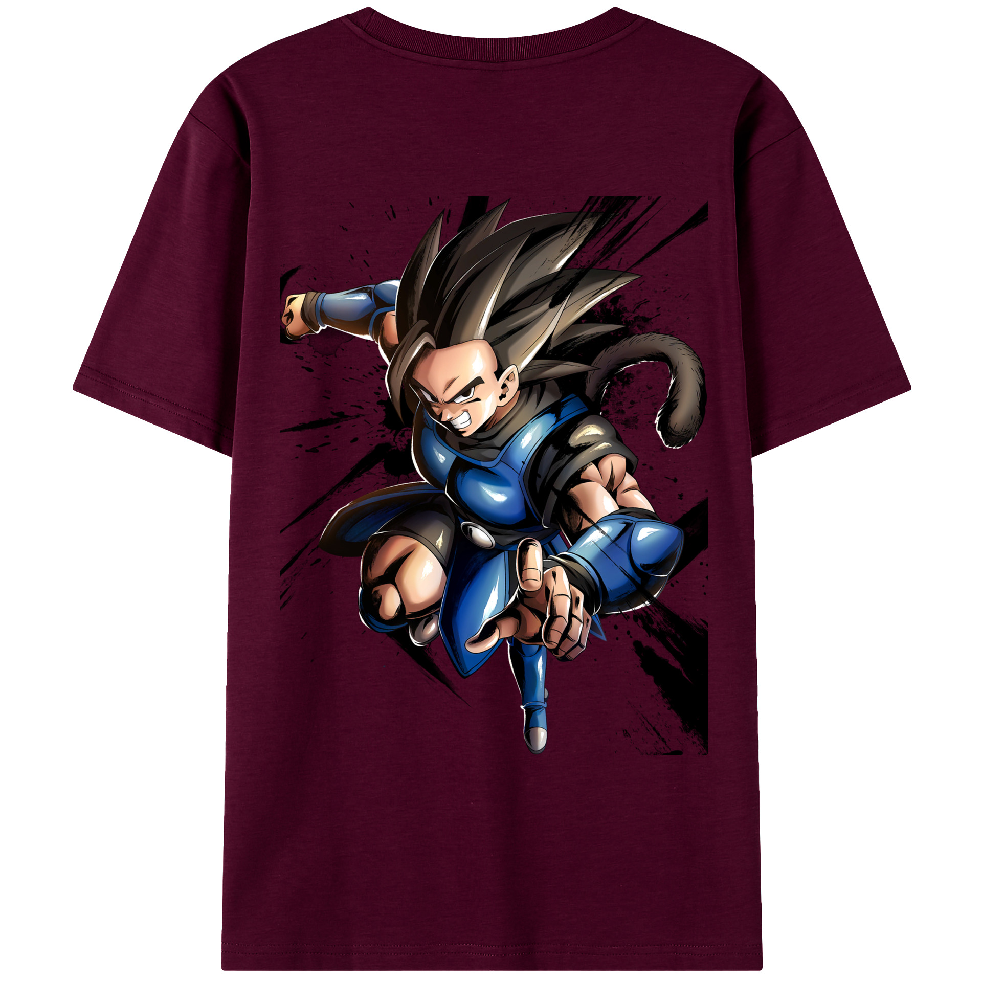 （画像用） ドラゴンボール ベジータ四世（Bejīta Yonsei）DRAGON BALL Vegeta IV レディース半袖Tシャツ(バックプリント)